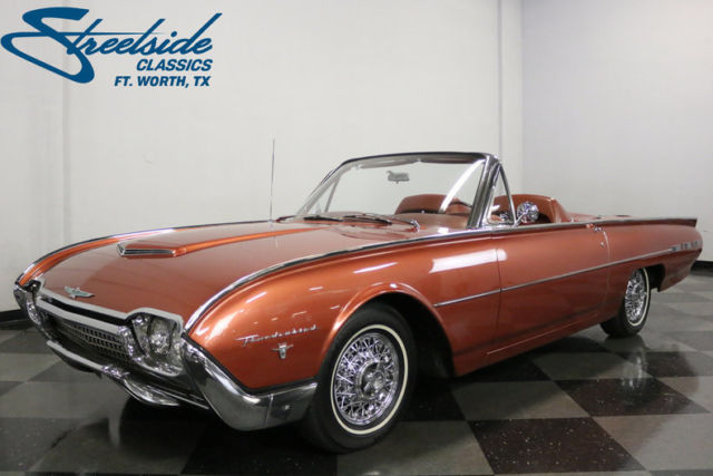 rare sports roadster! original 390 v8, r134 ac, tilt-away column, smooth cruiser