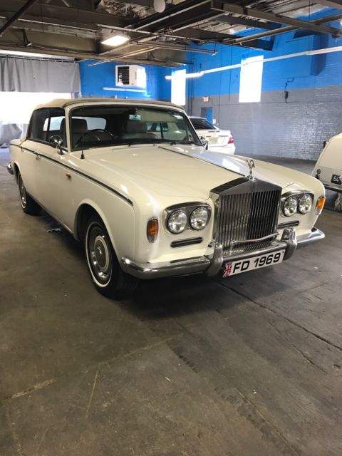 1969 white convertible rolls royce