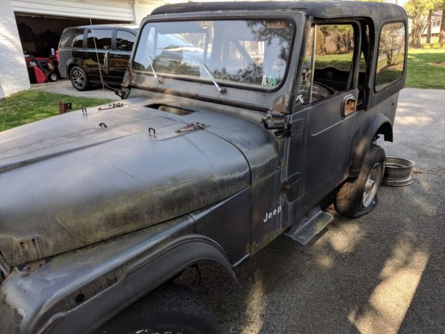 historic 1986 jeep cj7 - rebuild project jeep - matching vins!