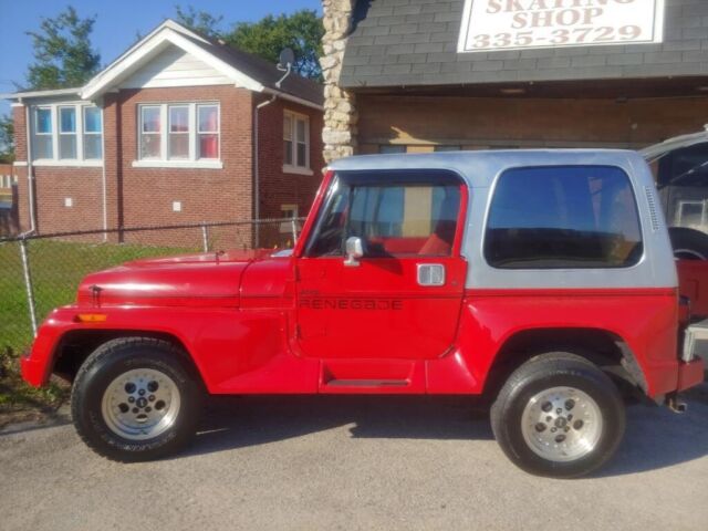 1991 jeep wrangler suv red 4wd automatic renegade