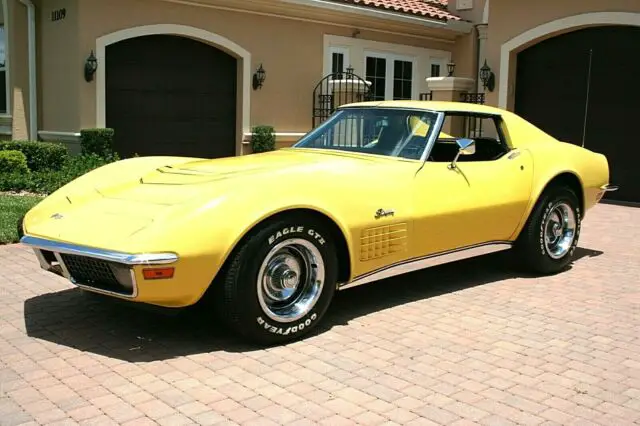 1970 corvette coupe 350/370hp lt-1 rare restored 4-speed power windows leather