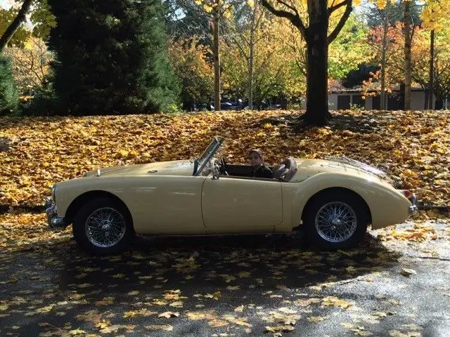 convertible in pale yellow / tan