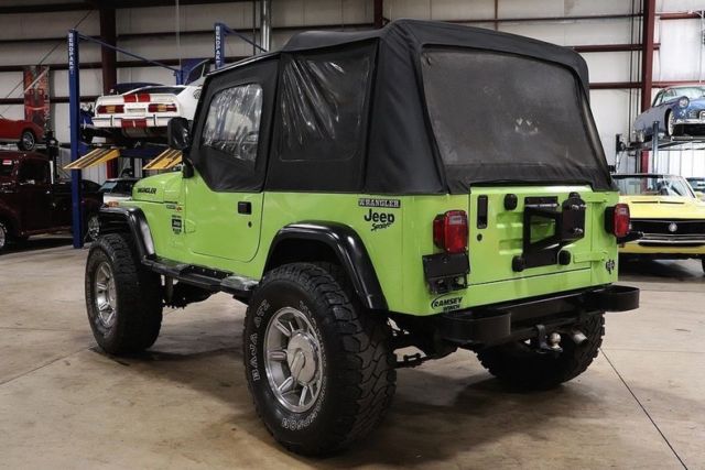 1990 jeep wrangler 136048 miles green jeep 6 cylinder manual