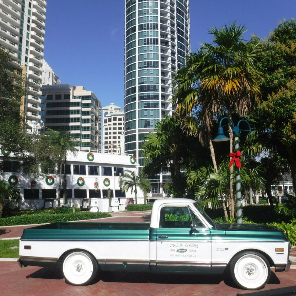 florida classic antique chevrolet cheyenne super 10 long bed pick up truck 350