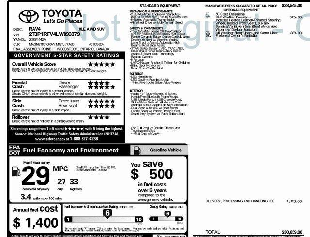 new 2020 toyota rav4 awd xle monroeville, pa 15146 for sale in monroeville, pennsylvania