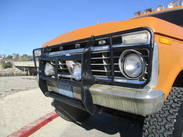 1975 ford f250 4x4 highboy, solid 4wd california truck, 4 spd, ps, spotlights