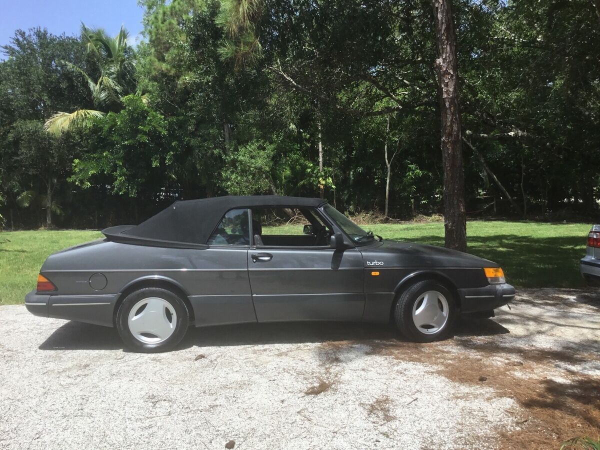 1989 saab 900 convertible grey fwd automatic