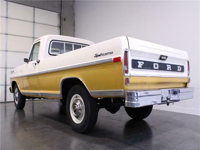 1971 ford f250 390 v8 manual pickup yellow