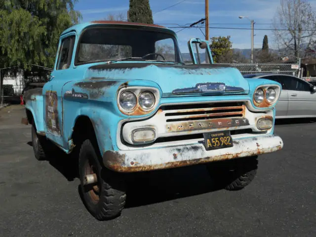 1958 chevrolet apache napco 4x4 3100 w/65,633 orig miles
