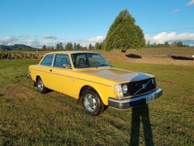 1977 volvo 242 3 speed b21f 129k original miles hard to find carlsbad yellow