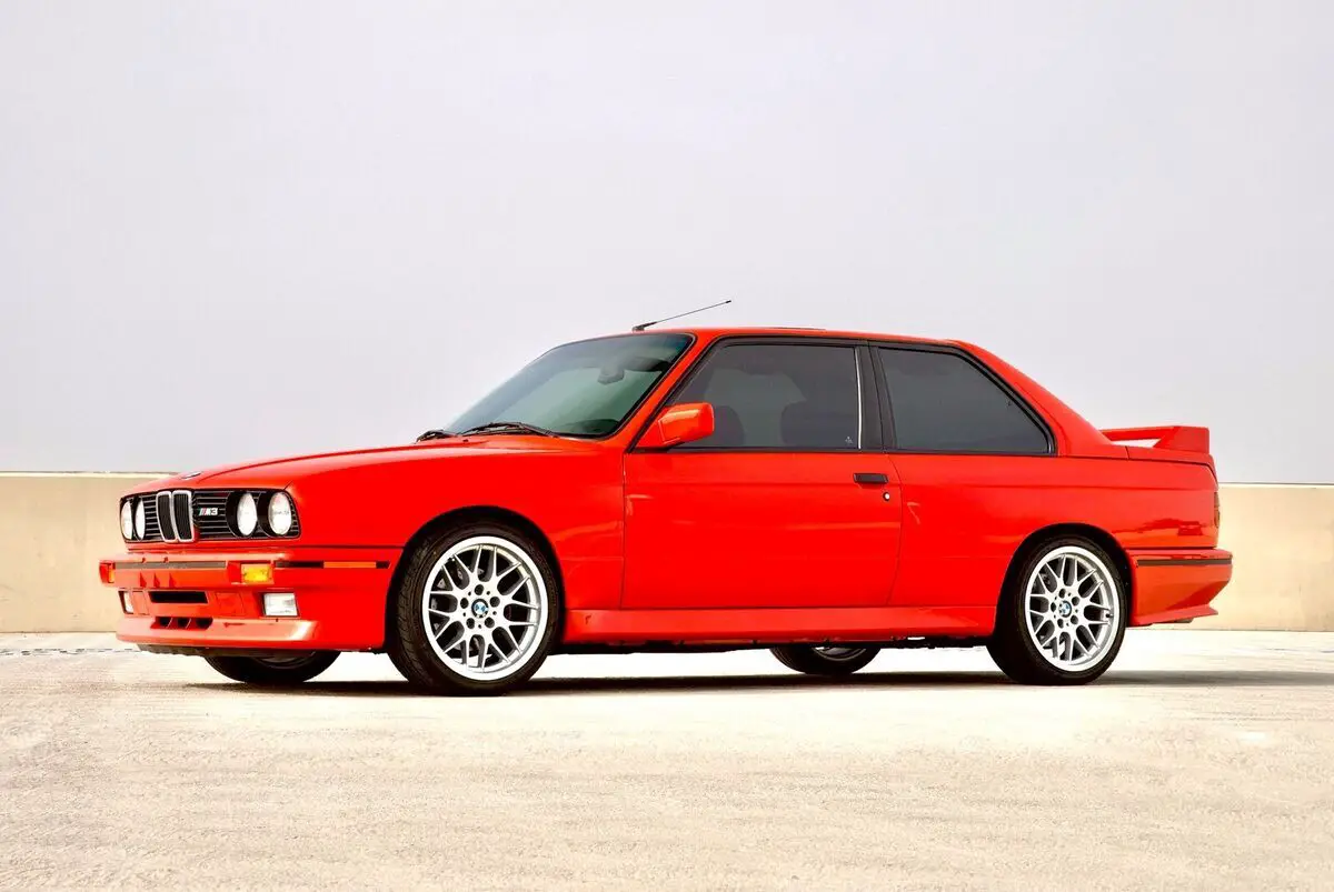 1988 bmw m3 sedan red rwd manual