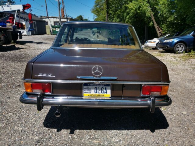 1973 mercedes-benz, 6 cyl., 280 sedan, one owner, brown/tan mb tex-no reserve