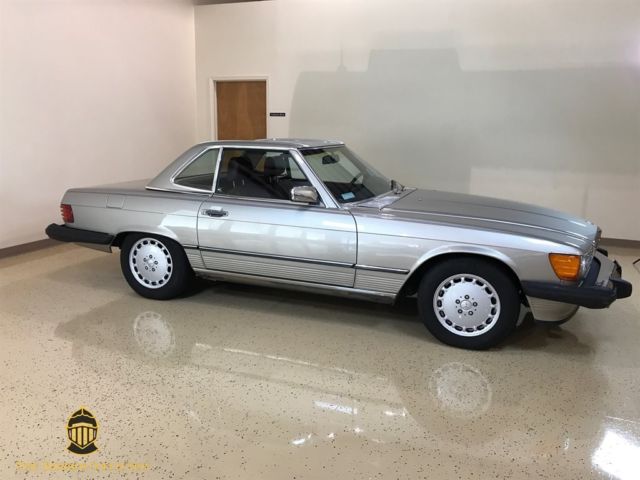 1987 mercedes-benz 560 series sl silver or aluminum 2d coupe roadster auto