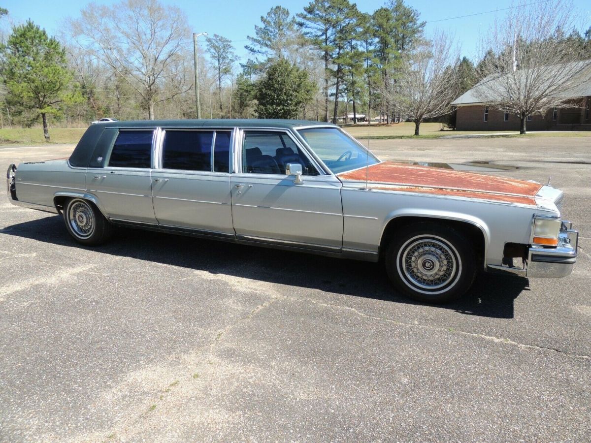 1988 cadillac brougham commodore 8 passenger limousine in mississippi no reserve