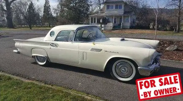 1957 ford thunderbird convertible 245hp 312 v8 gas automatic whitewall tires or