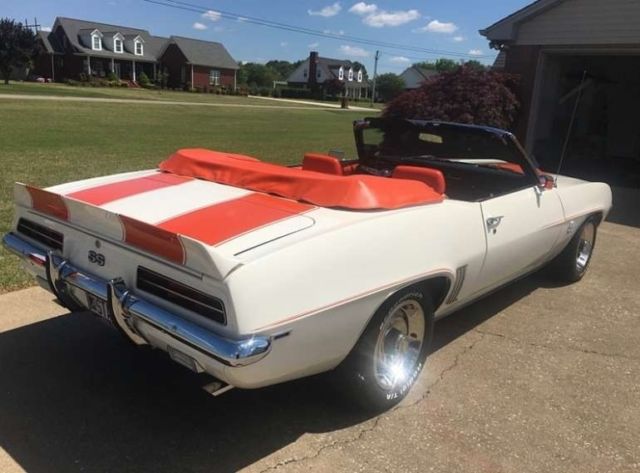 1969 chevrolet camaro convertible rs/ss true z11 pace car rebuilt no reserve!!