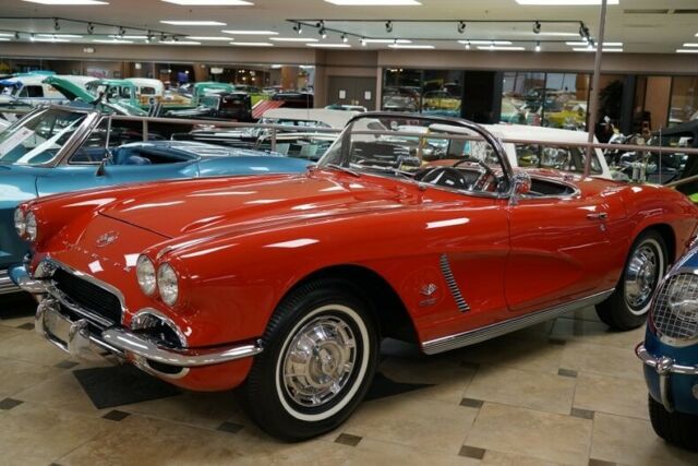1962 chevrolet corvette fuelie 9,999 miles roman red 327c.i. 4-speed manual