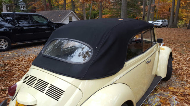 1970 vw beetle convertible 18,000 orig miles! super solid car. 3 speed
