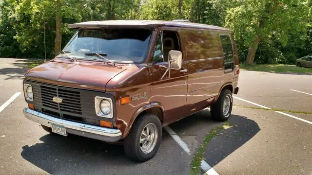 1977 chevy g10 - shorty panel van, 350, survivor, clean!