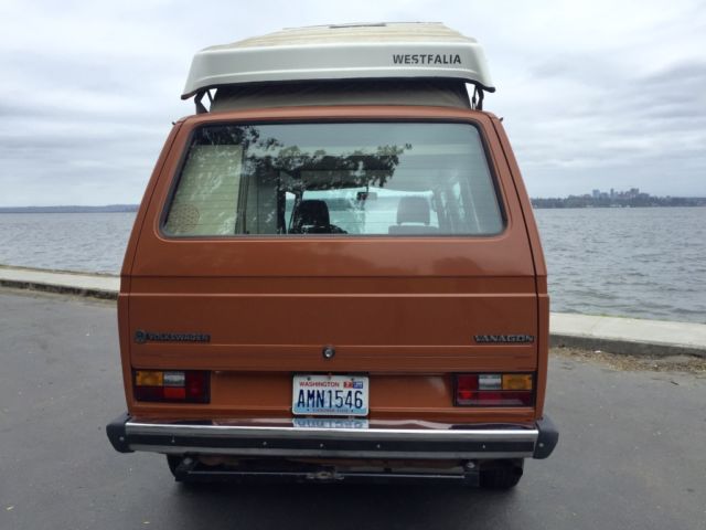 1984 volkswagen bus/vanagon westfalia camper bus w/ rebuilt engine