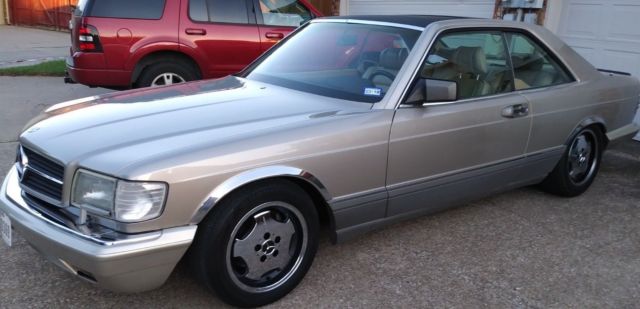rare 1988 mercedes benz 560sec, 2-door v-8, lorinser wheels, leather, nice!