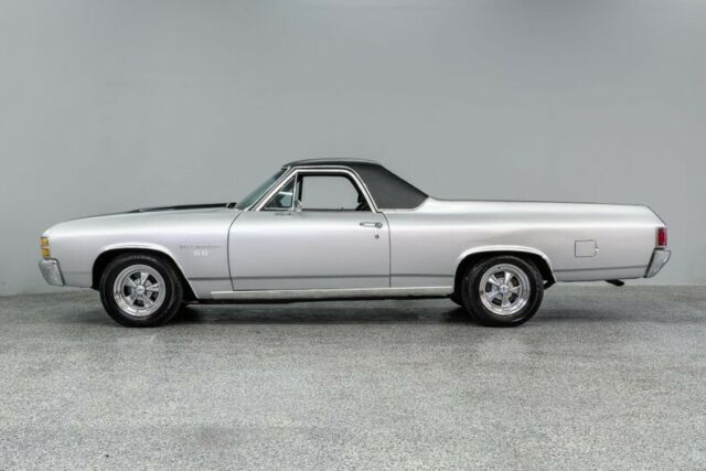 1971 chevrolet el camino ss 67201 miles silver w/ black stripes pickup truck 350