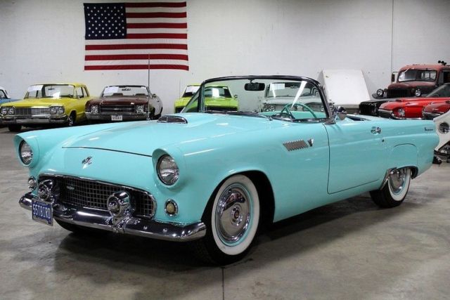 1955 ford thunderbird 61910 miles azure blue convertible 292ci v8 automatic