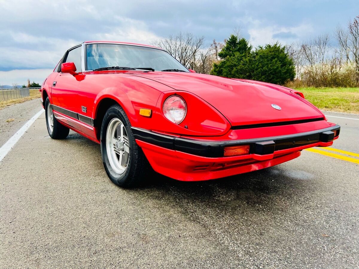 1982 nissan 280zx coupe red rwd manual