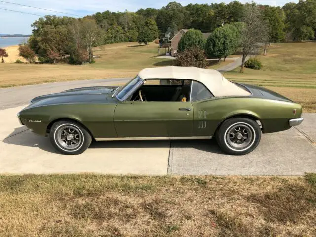 1968 firebird convertible 4.1l ohc 6 3 spd manual trans on column solid southern