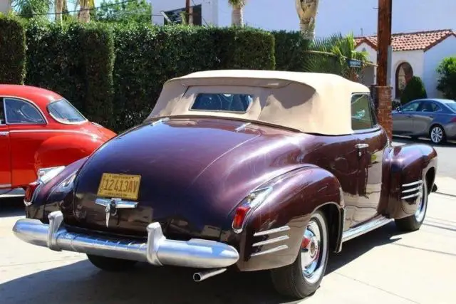 1941 cadillac fleetwood convertible 34297 miles burgundy convertible v8 manual