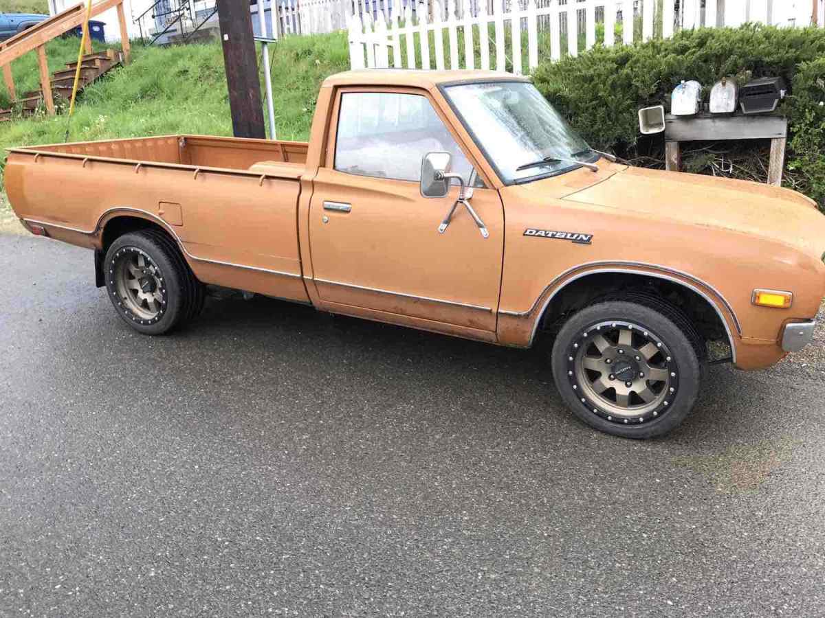 1979 datsun 620 pickup orange rwd manual