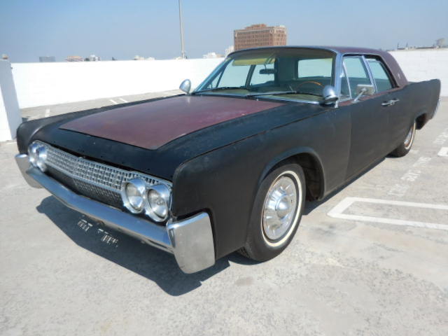 1963 lincoln continental runs great restoration project no reserve!