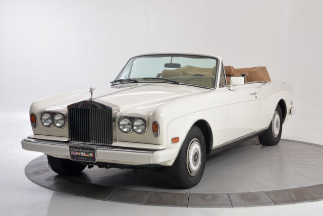 beautiful condition rolls royce corniche convertible white/tan california car