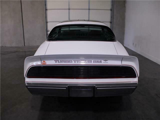 1980 pontiac trans am 4.9 turbo charged v-8 automatic t-top white
