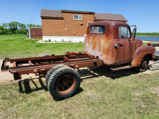 solid red patina 1954 chevrolet 3800 1 ton dually project with hoist ks title nr