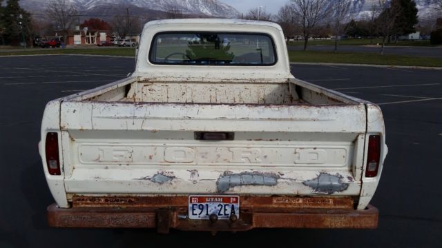 1970 ford f-100 shortbed original patina v6 3 on the tree gas monkey