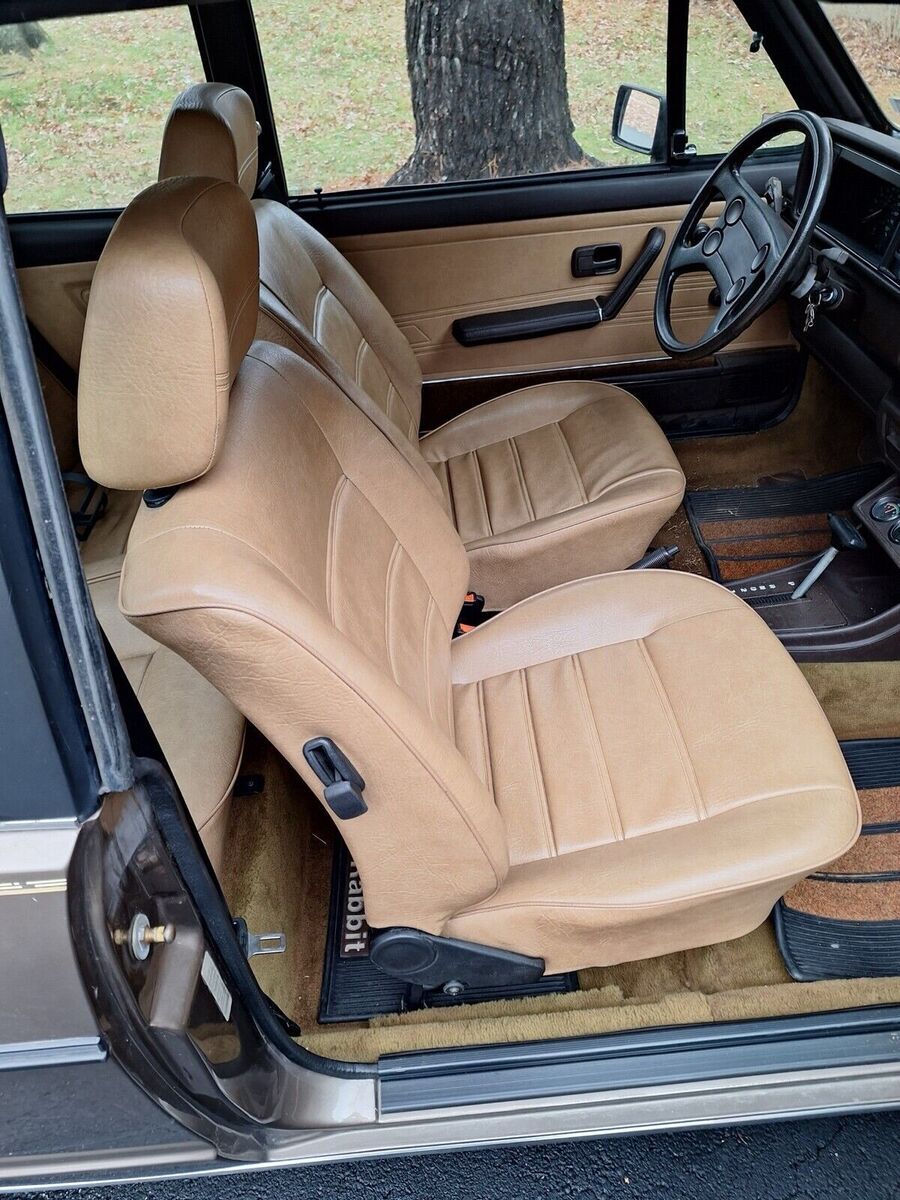1984 volkswagen rabbit brown deluxe convertible