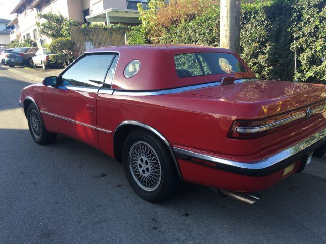1989 maserati convertible - red - auto - 35k mi for sale in honolulu, hawaii