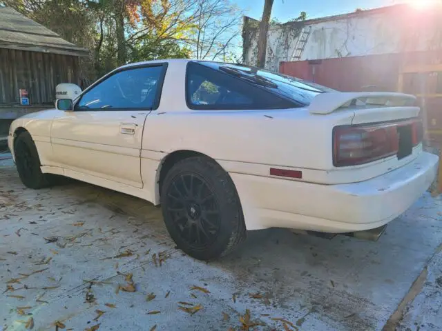 1989 toyota supra hatchback white rwd manual