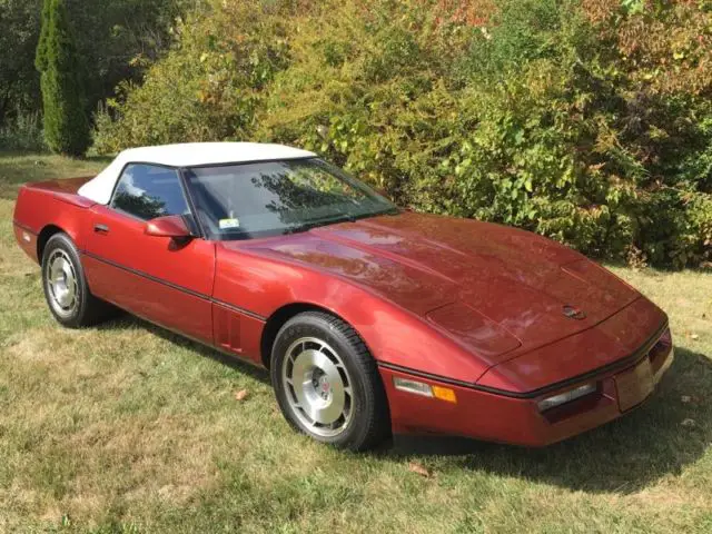 1987 corvette convertible with 4,800 original miles in showroom condition !!!