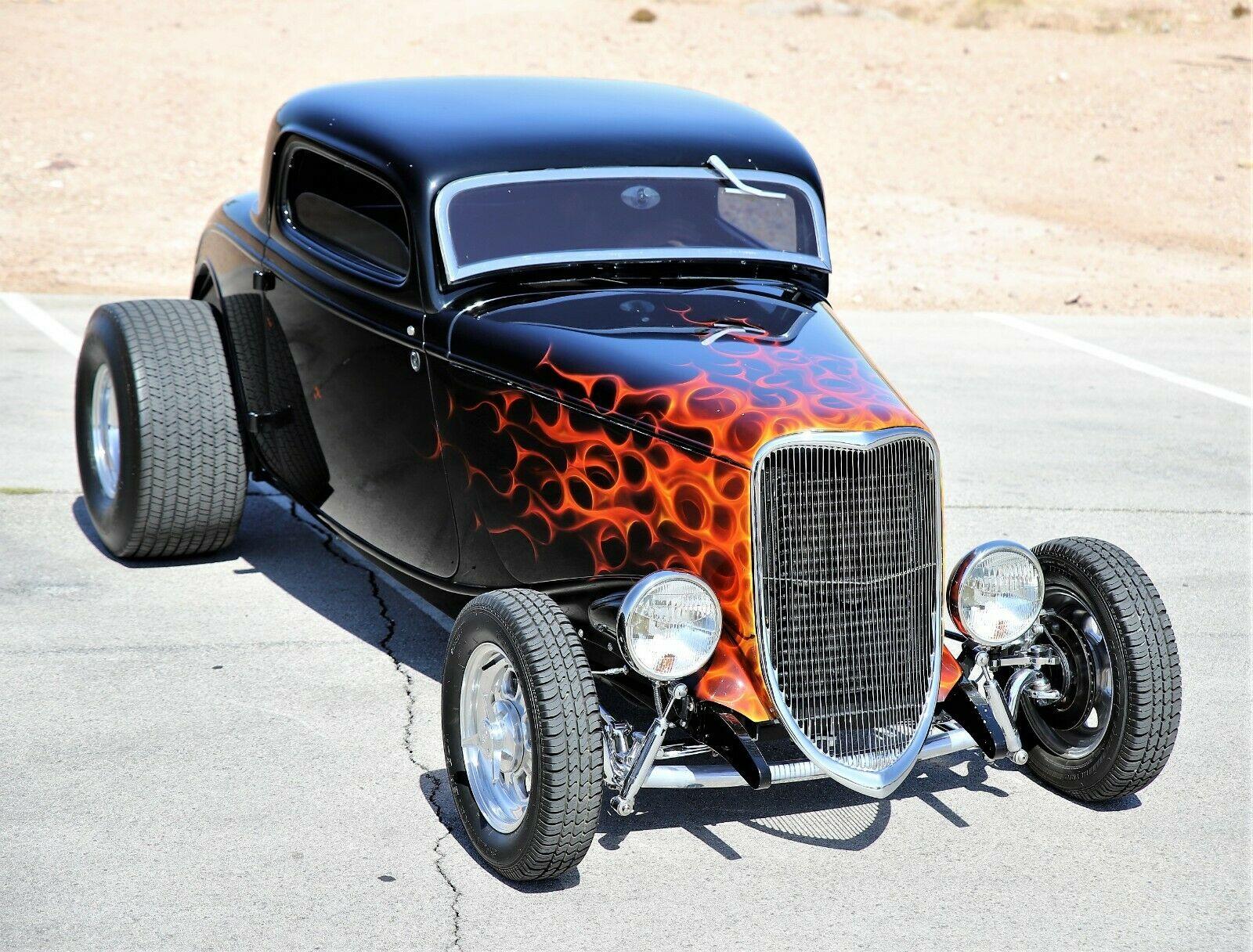 1933 ford 3 window coupe completely redone bad boy