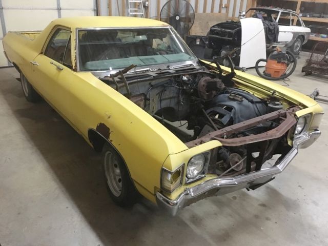 ***no reserve*** 1972 chevrolet el camino custom - 350v8 auto ps pb a/c
