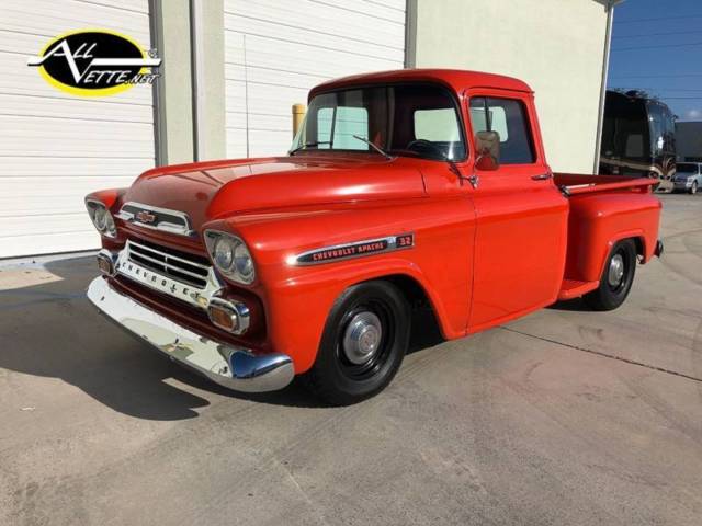 1959 chevrolet apache v8 auto sub framed cold a/c pdb frame off resto1958 ford