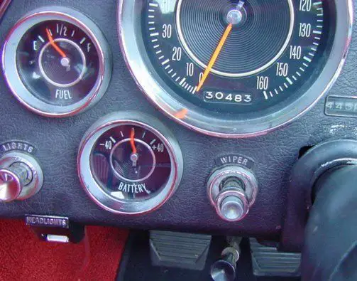 1964 corvette convertible factory black with red interior!