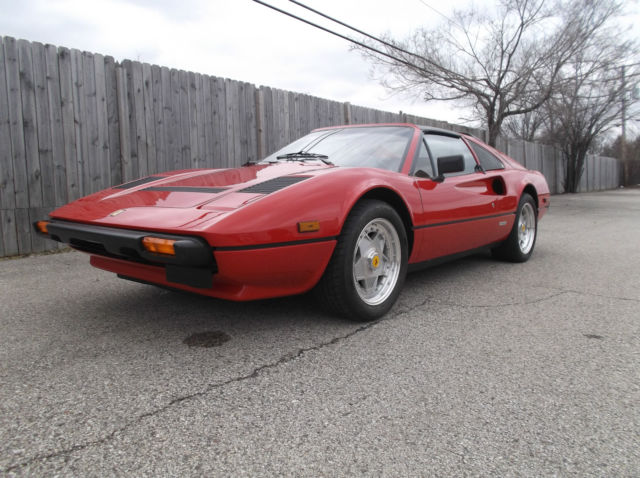 ferrari 308 gtsi 1984 red with tan leather interior