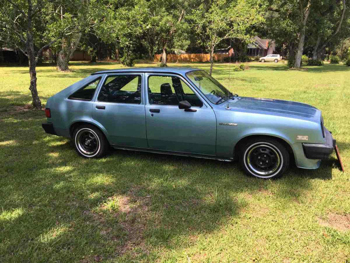 1987 chevrolet chevette hatchback blue rwd automatic cs