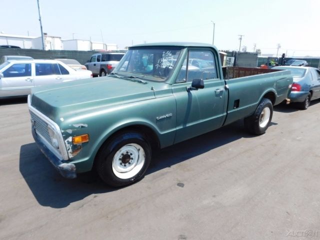 c 1972 chevrolet custom 20 pickup 8-cylinder no reserve