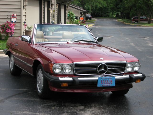 1989 mercedes benz 560sl*2 tops convertible*excellent*low miles*like new*no resv