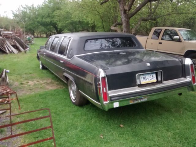 1987 cadillac brougham armbruster stageway embassy limousine parts or restore
