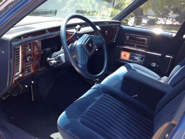 cadillac brougham limousine blue excellent condition custom runs great must see